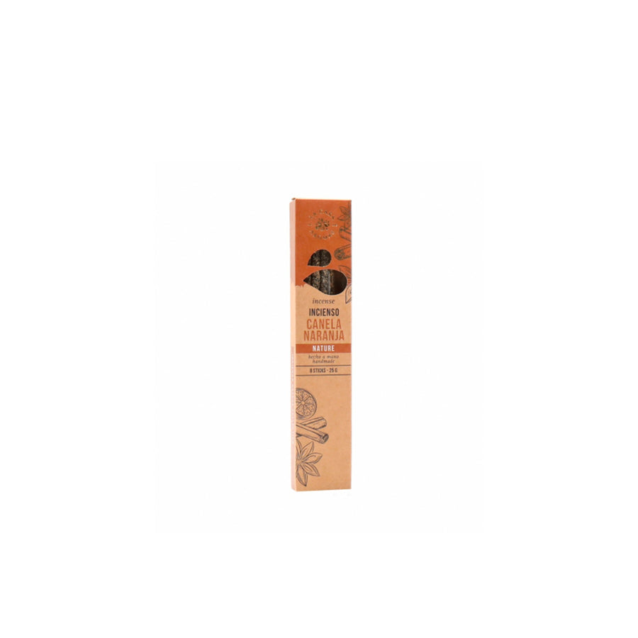 Pack 8 Incensos Nature Canela e Laranja