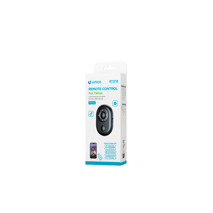 Comando Bluetooth para Selfies Preto