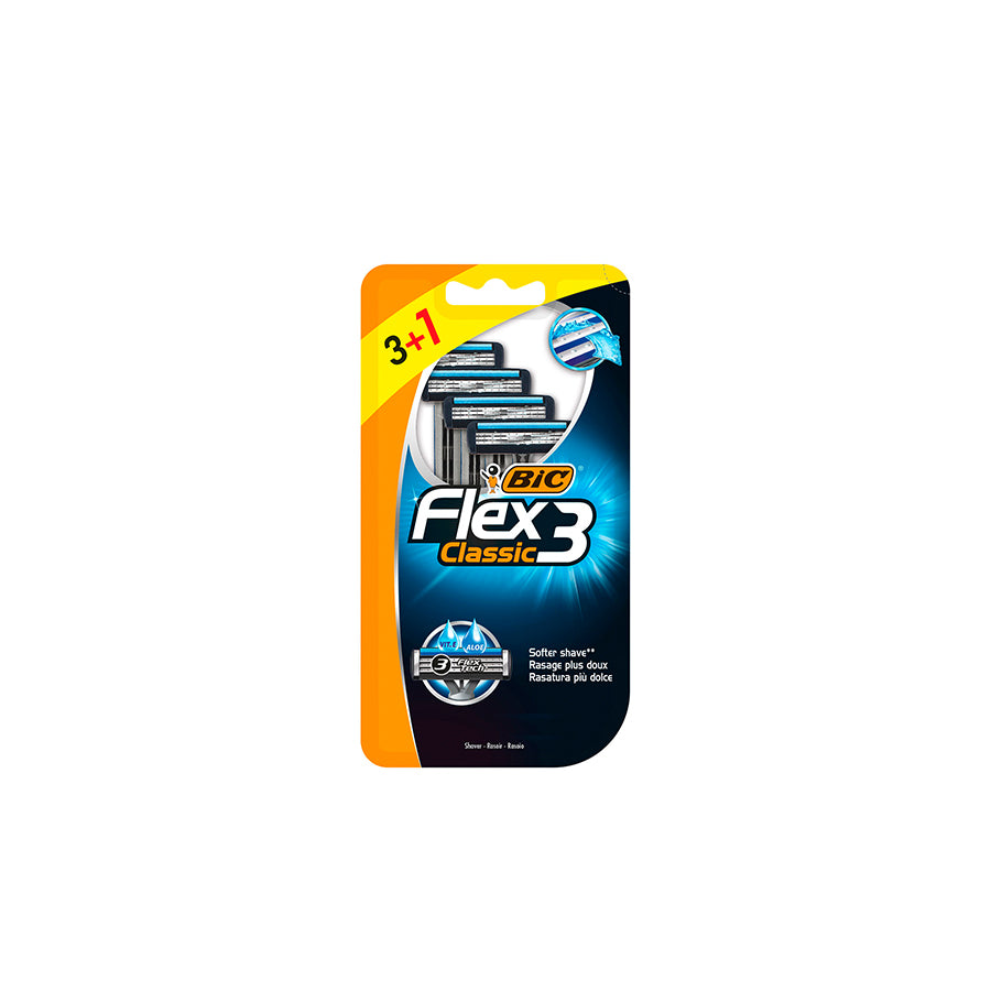 Bic Lâminas de Barbear Flex 3 Classic 3+1