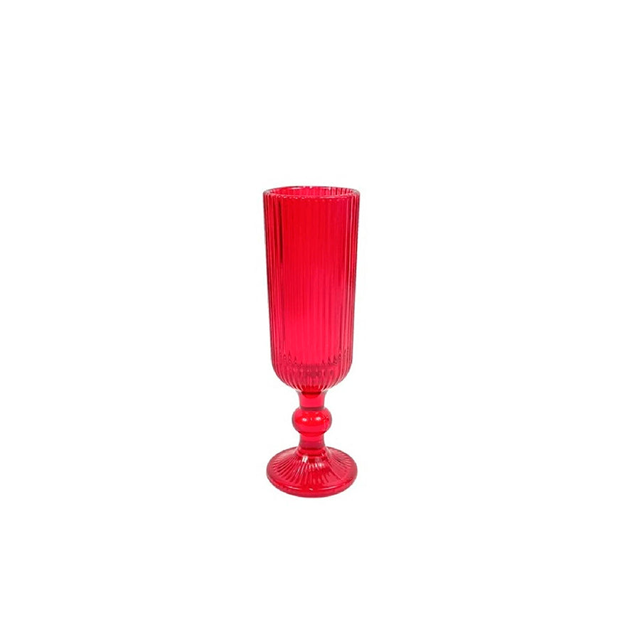 Flute de Vidro Vermelho 16 cl