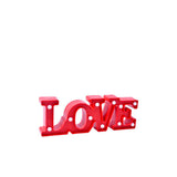 Placa Love com Luz 30 x 10 cm