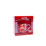 Conjunto de Caneca com Colher Love 14 x 14 cm