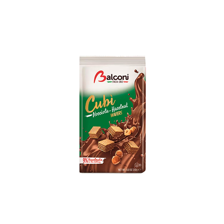 Balconi Bolachas Cubos Avelã 250 gr