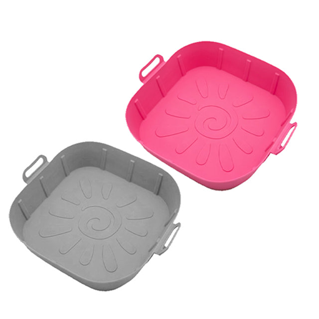 Forma de Silicone Quadrada p/Airfryer - 22x22x4.5cm