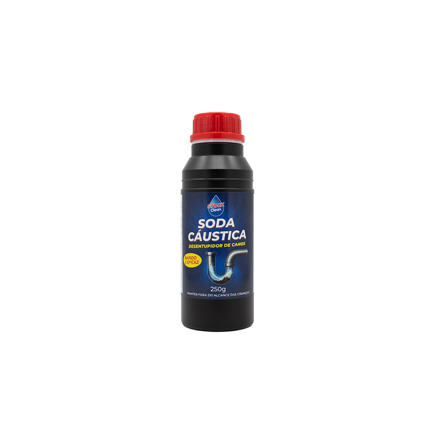 Stock Clean Soda Cáustica Desentupidor de Canos 250 g