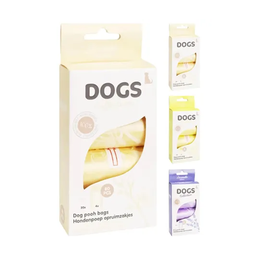 Pack Sacos para Dejetos de Cão 4x20 Unidades