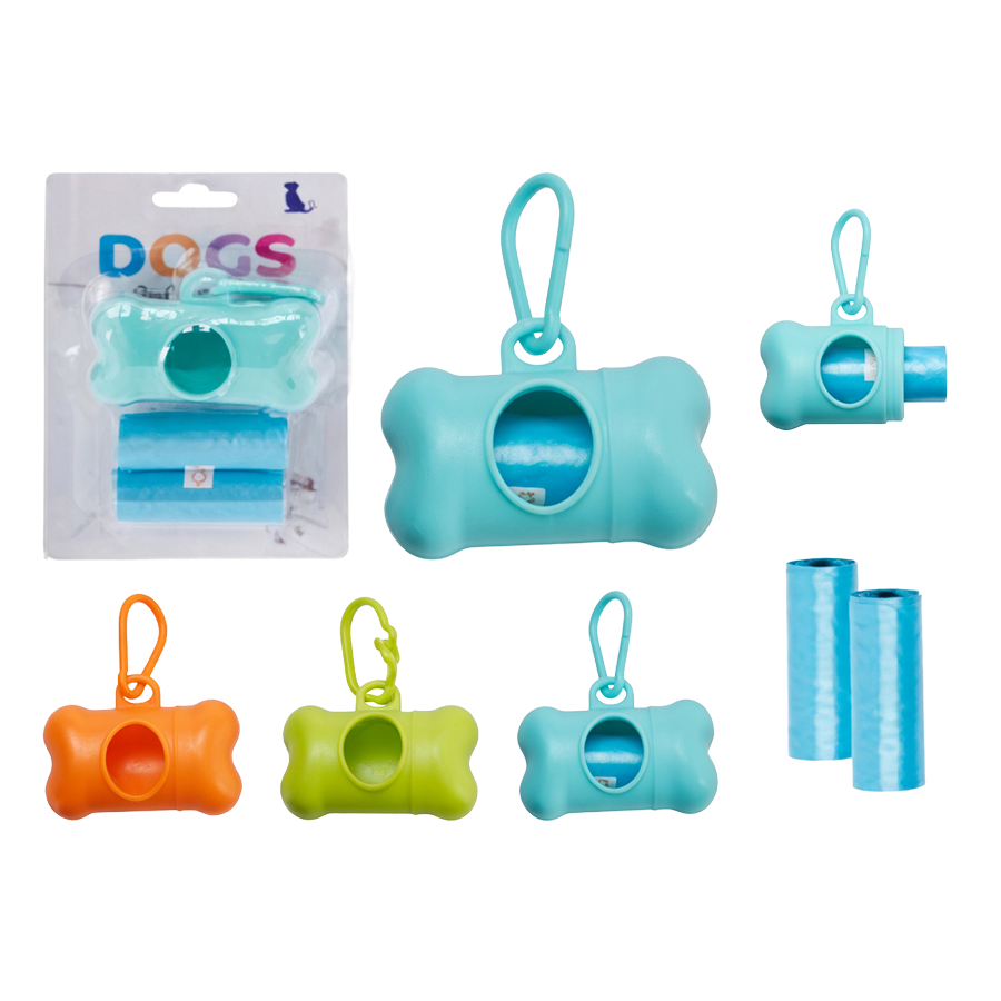Kit Dispensador de Sacos para Cão + 2 Rolos