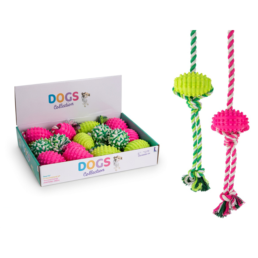 Brinquedo para Cão Bola com Corda