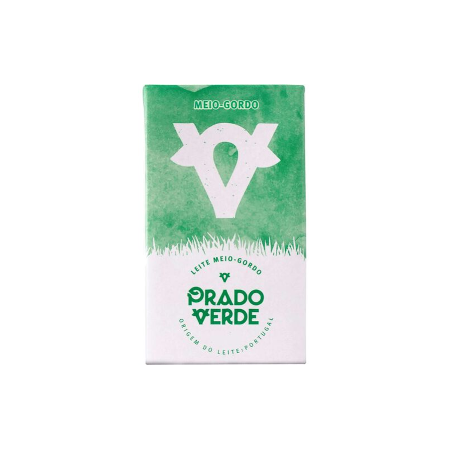 Leite Meio Gordo Prado Verde 1L
