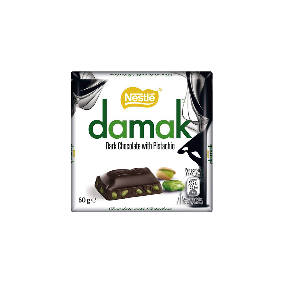 Chocolate Preto com Pistáchio Nestlé Damak 60 g
