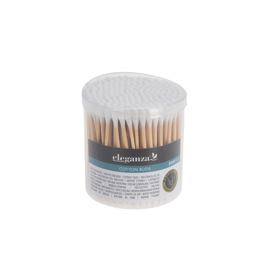 Caixa de Cotonetes 200 un Bamboo