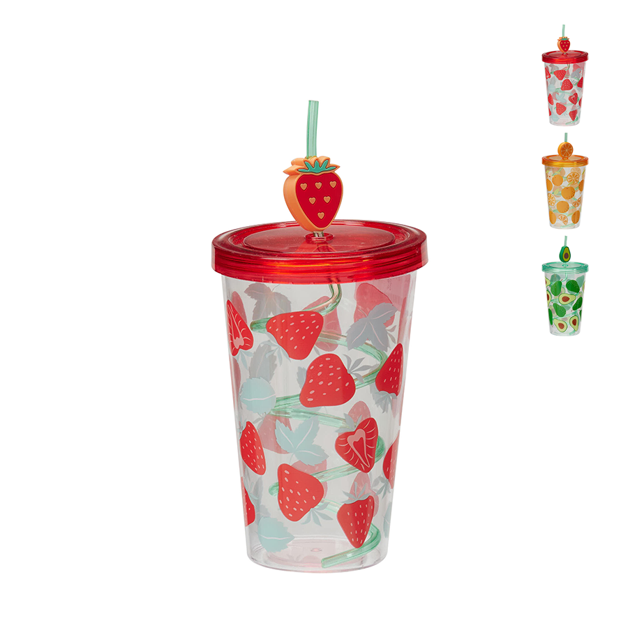 Copo com Palhinha 600 ml