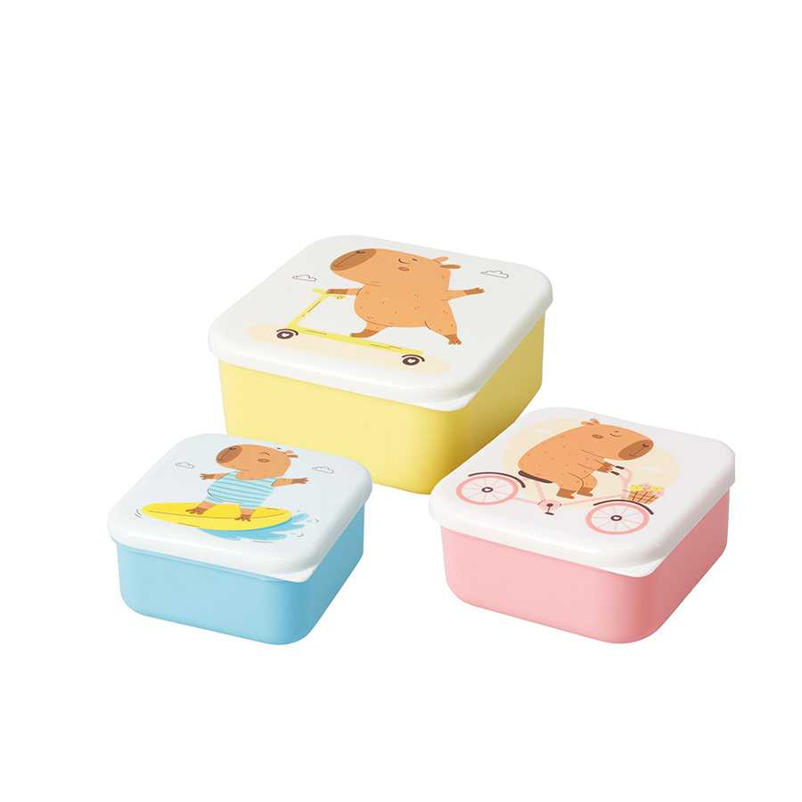 Conjunto 3 Lancheiras Capivara