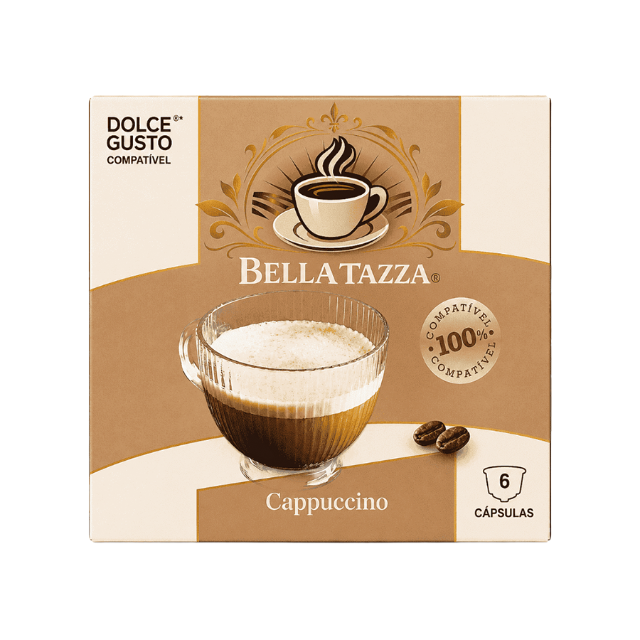 Bella Tazza Cápsulas de Cappucino Compatível Dolce Gusto 6 un