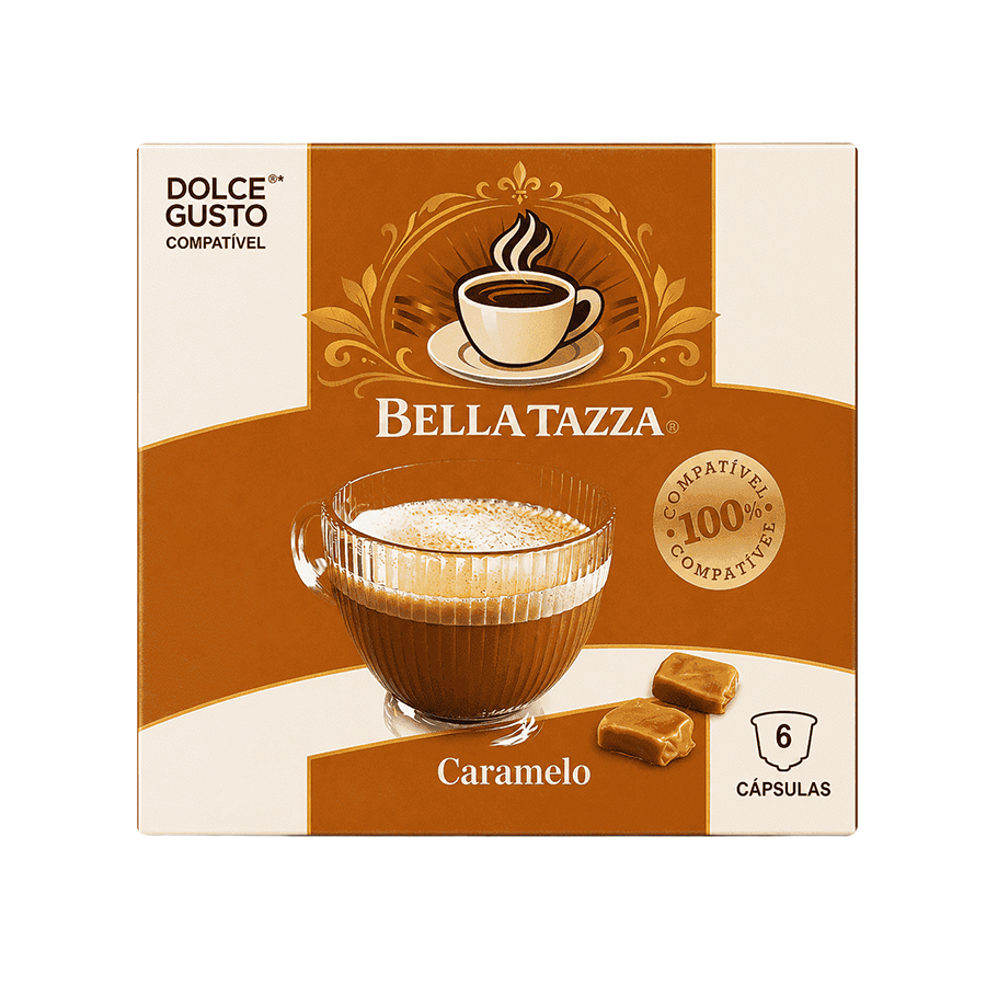 Bella Tazza Cápsulas de Caramelo Compatível Dolce Gusto 6 un