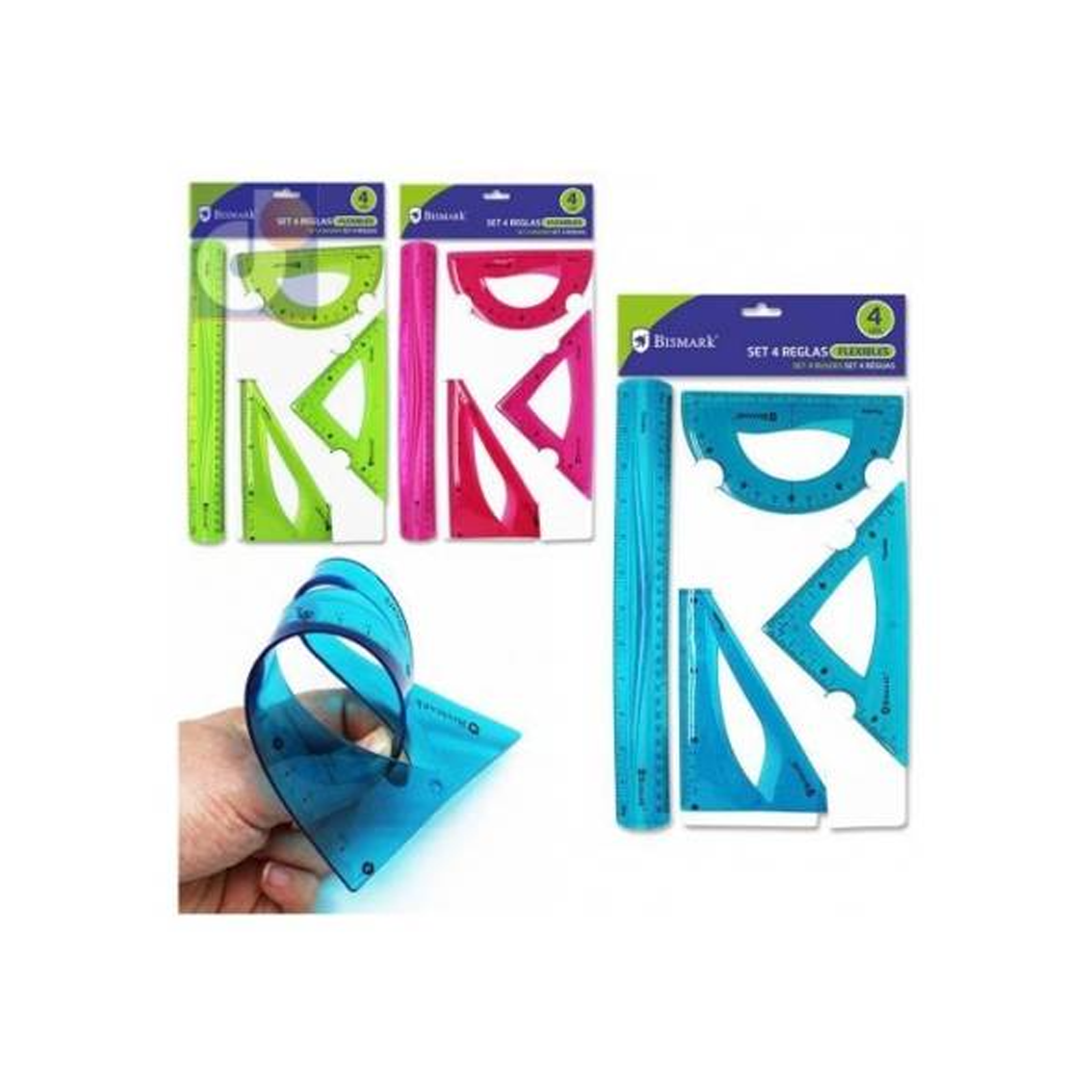 Conjunto 4 Réguas Flexíveis