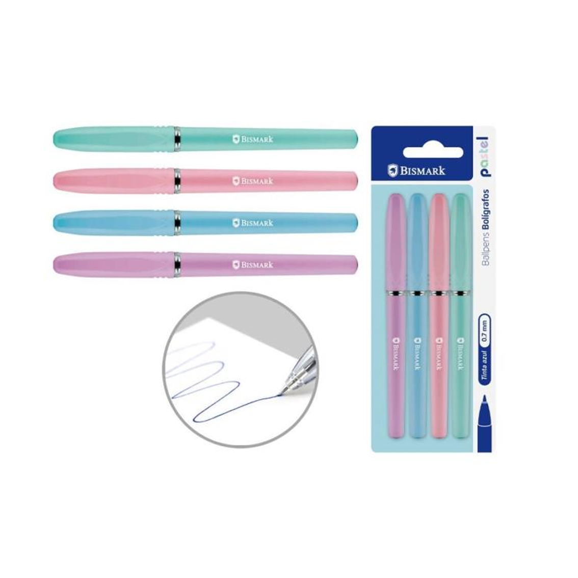 Conjunto 4 Canetas Cores Pastel
