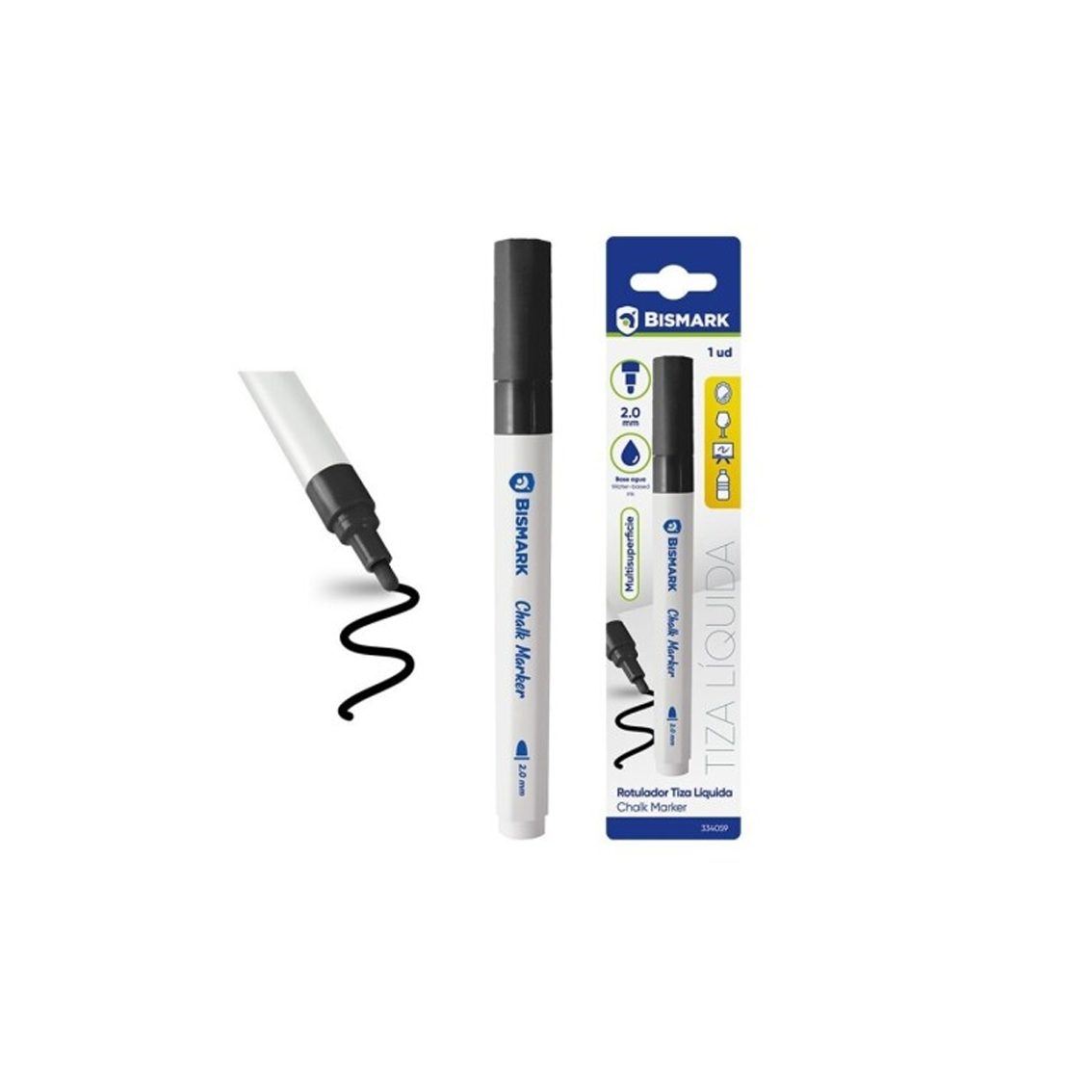 Marcador de Tinta Preta 2,0 mm