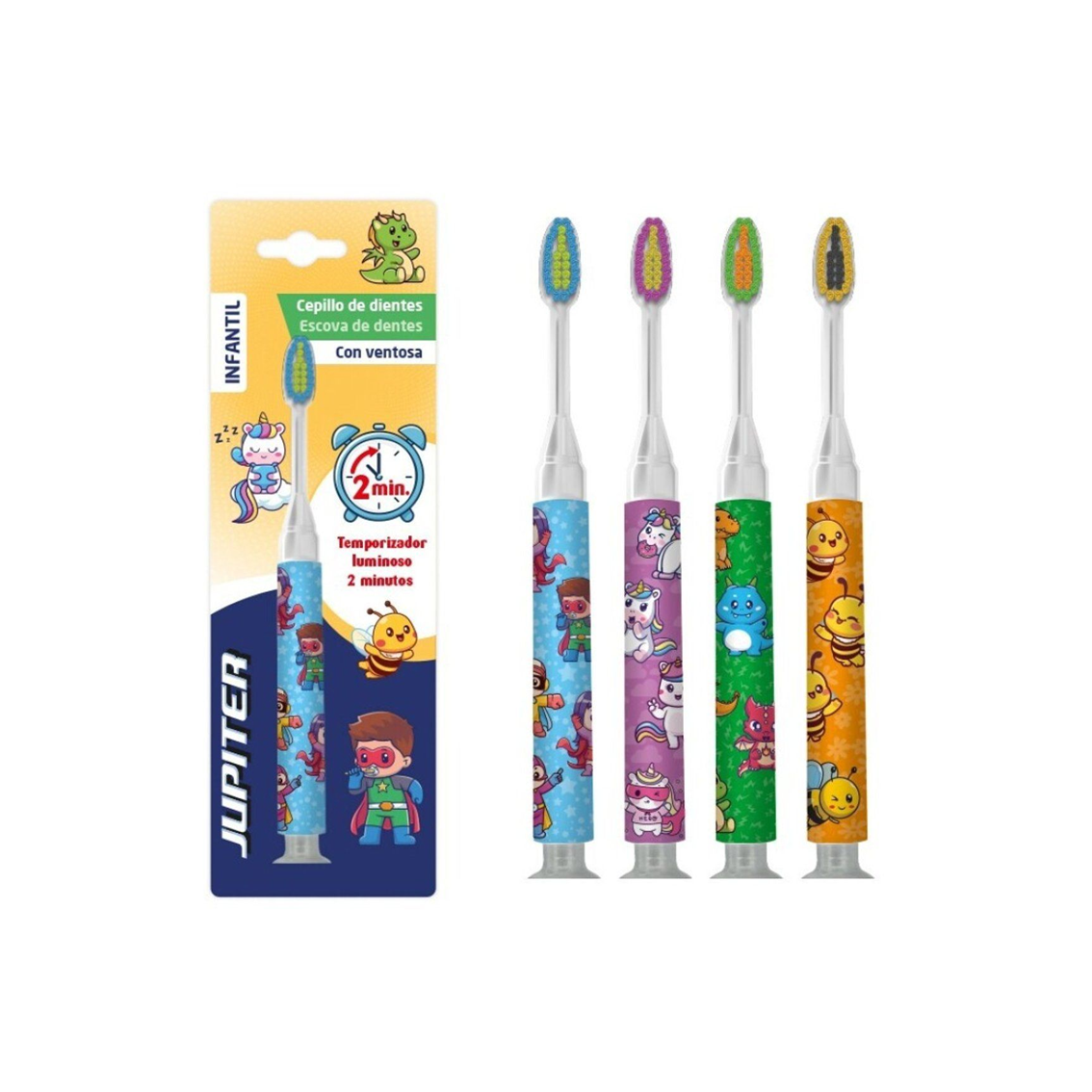 Escova de Dentes Infantil com Temporizador Luminoso