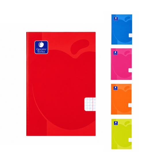 Caderno Golden PP Flex A4 48 Folhas Quadriculado