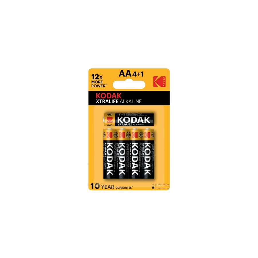 Blister 5 Pilhas KODAK Alcalinas AA