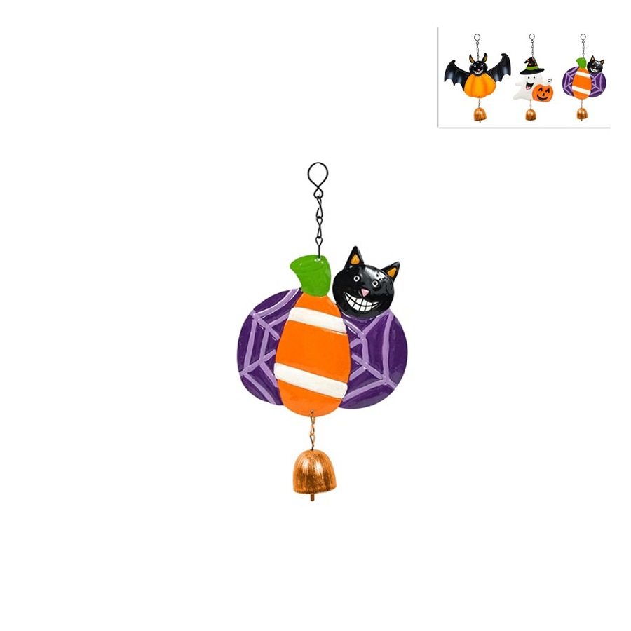 Pendente Halloween em Lata com Guizo