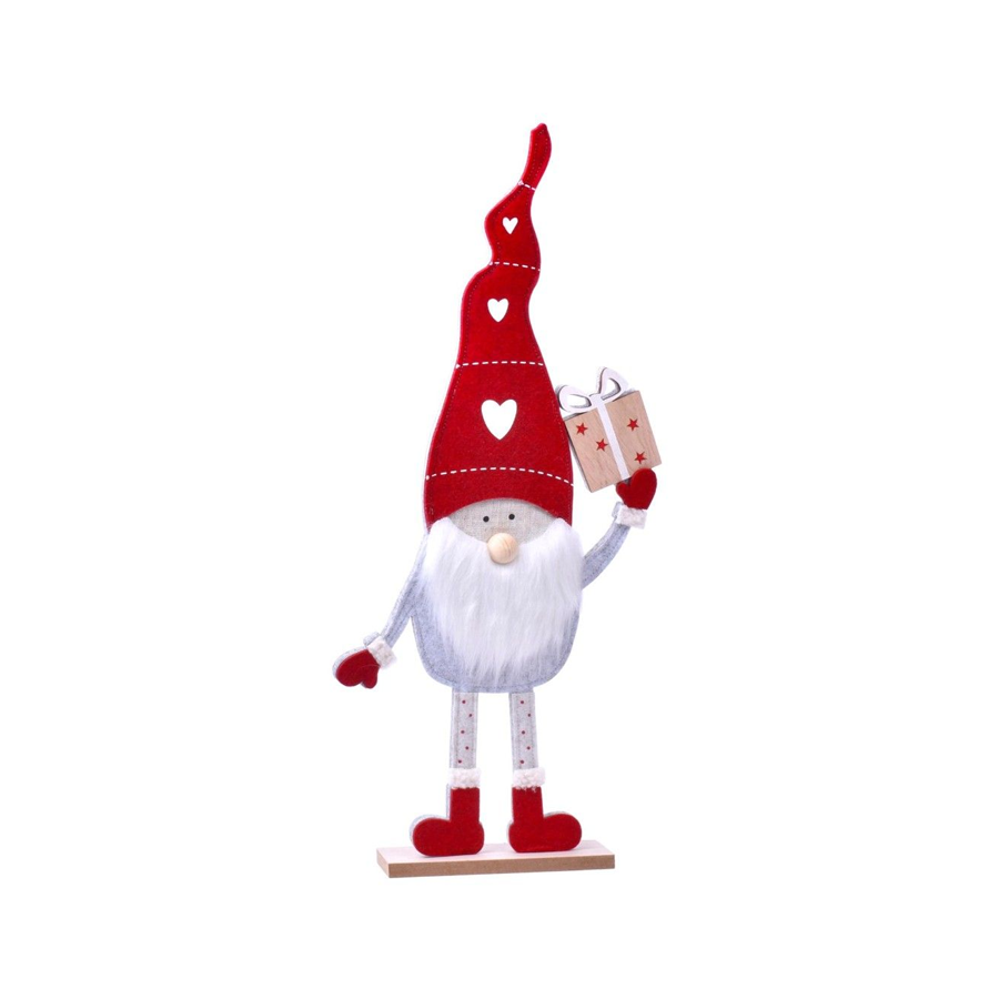 Duende de Natal em Feltro e MDF 25 x 58 cm