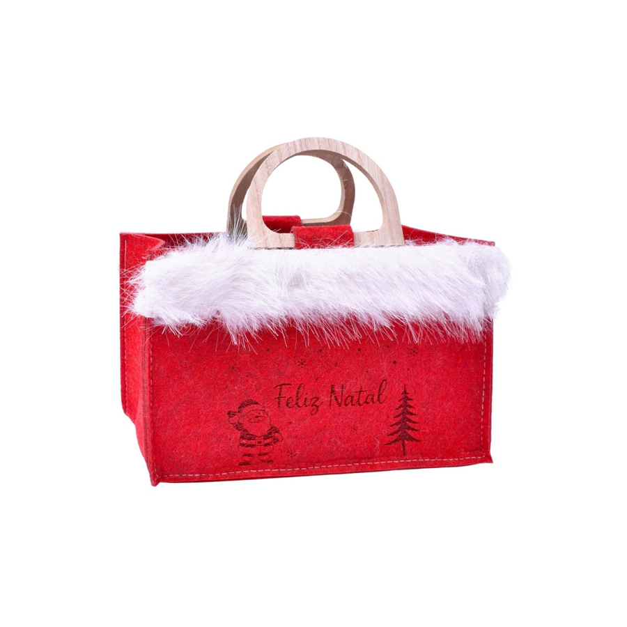 Bolsa de Natal em Feltro 22 x 23 cm