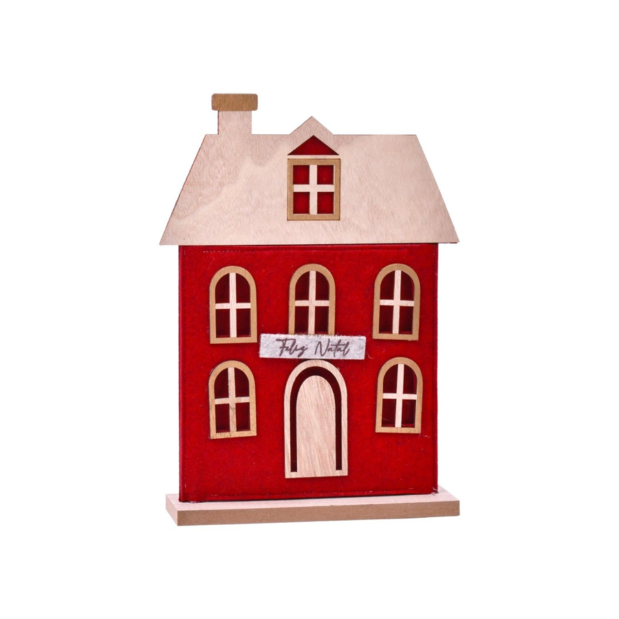 Casa de Natal em Feltro e  MDF 35 cm