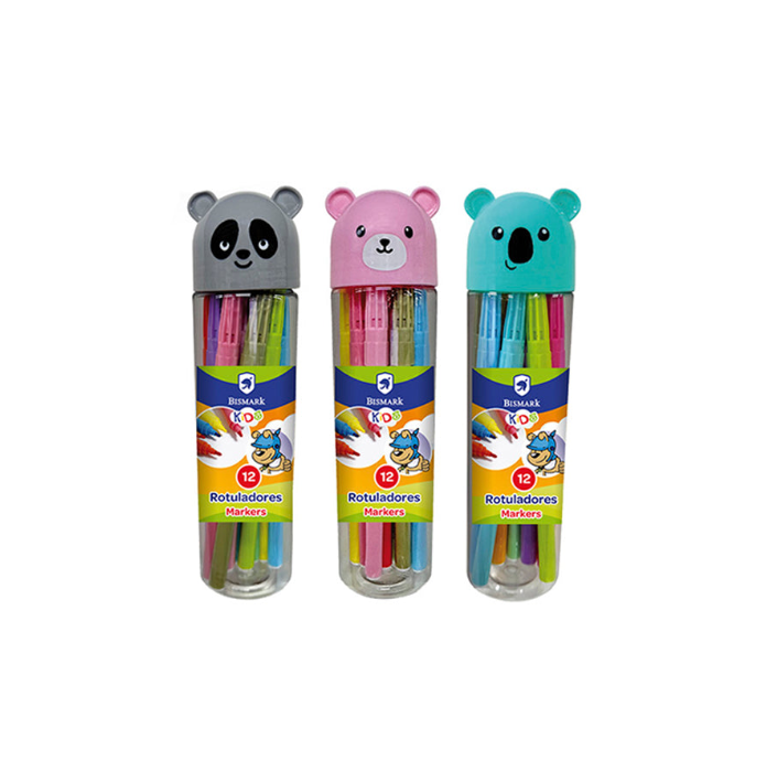 Conjunto 12 Marcadores Animais