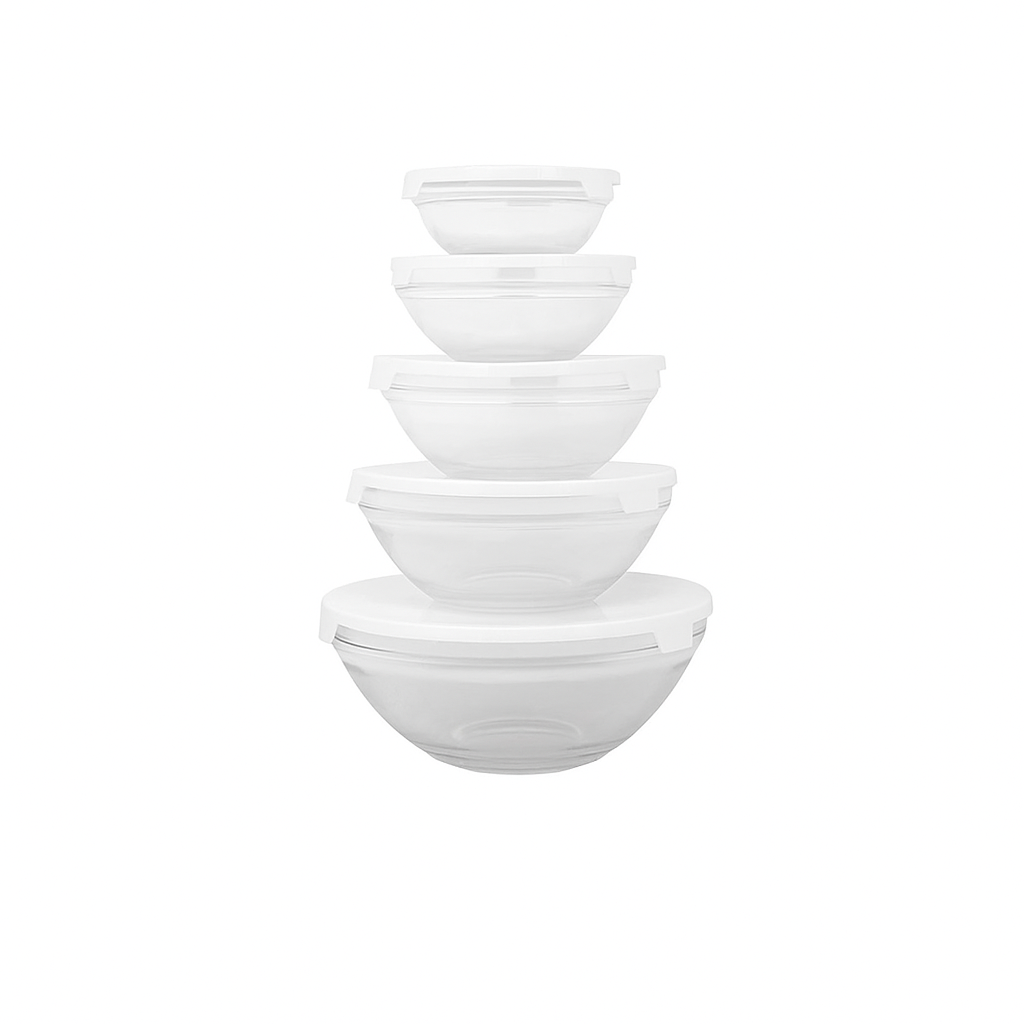 Conjunto de 5 Taças de Vidro